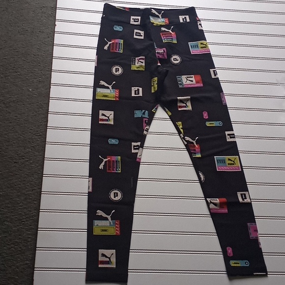 Puma Brand Love Printed Leggings-Small #1644 - Picture 11 of 14